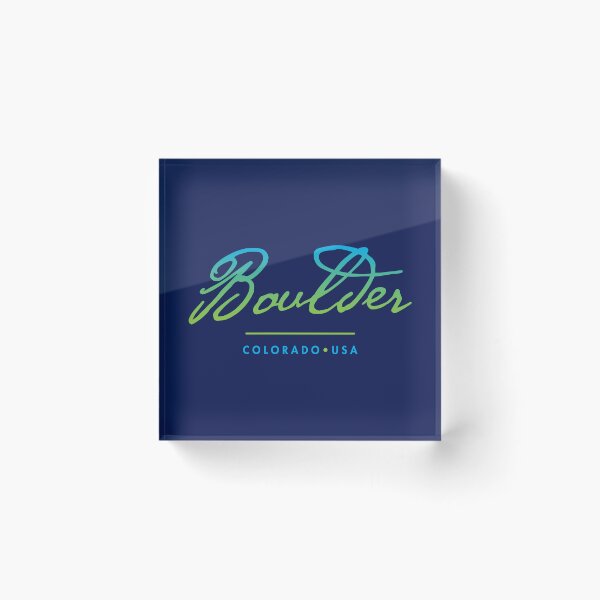 Item preview, Boulder Colorado Typographic Design designed and sold by Futurebeachbum.