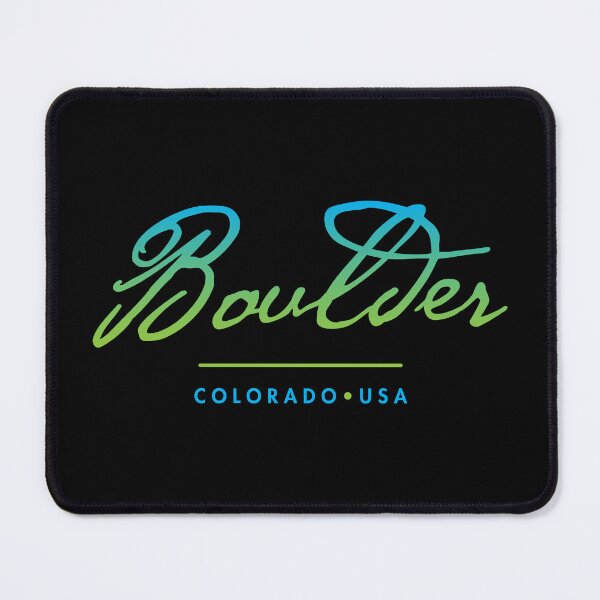 Item preview, Boulder Colorado Typographic Design designed and sold by Futurebeachbum.