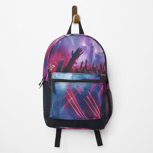 Item preview, Captivating DJ Performance on Illuminated Stage Amidst Cheering Crowd. designed and sold by CheerForGoods.