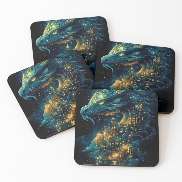Item preview, Dragon's Embrace: A Celestial Cityscape designed and sold by Creet-Design.