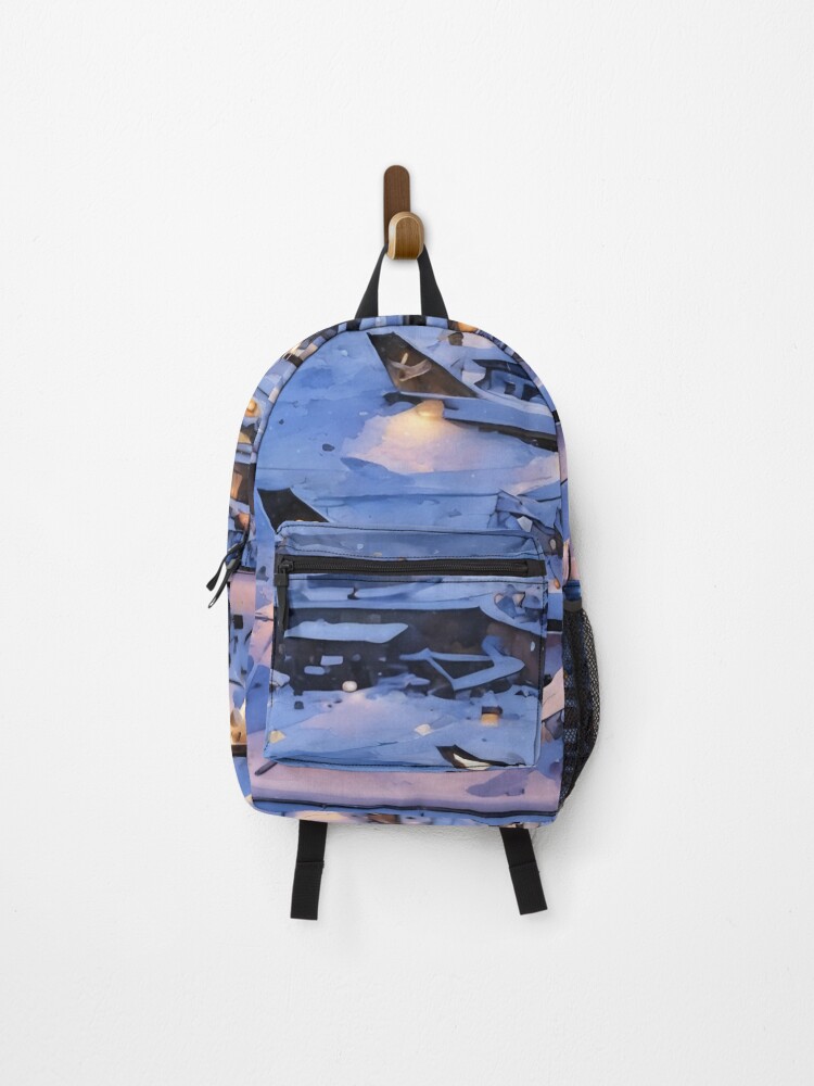 Thumbnail 1 of 3, Backpack, Getting Snowed In designed and sold by RCWatercolours.