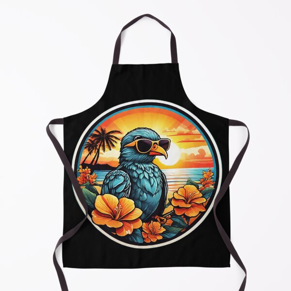 Item preview, Vacation Birdie with Sunglasses at Sunset with Hawaii Orchids designed and sold by NautiChic.