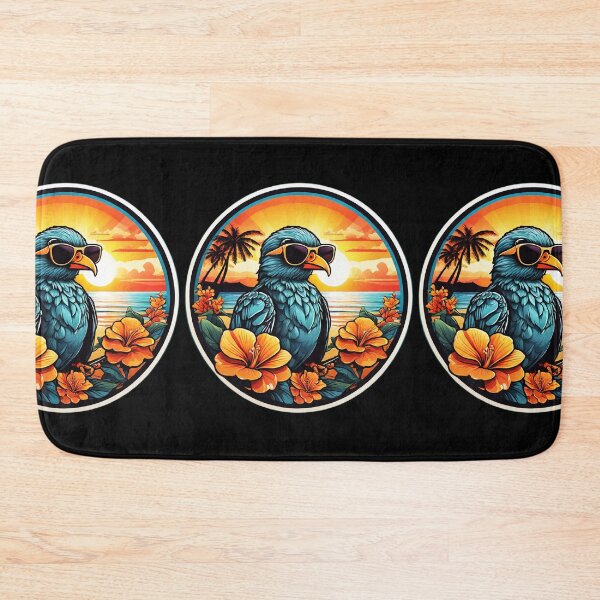 Item preview, Vacation Birdie with Sunglasses at Sunset with Hawaii Orchids designed and sold by NautiChic.