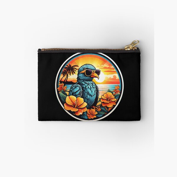 Item preview, Vacation Birdie with Sunglasses at Sunset with Hawaii Orchids designed and sold by NautiChic.