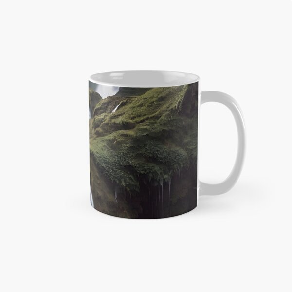 Item preview, waterfalls in the green forest or green jungle 8 designed and sold by AA-designstore.