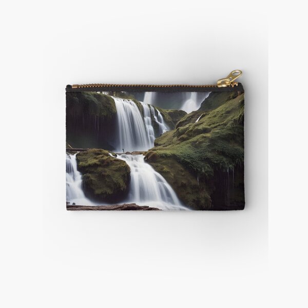 Item preview, waterfalls in the green forest or green jungle 8 designed and sold by AA-designstore.