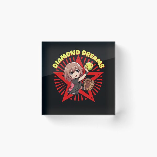 Item preview, Diamond dreams, Chibi girl catching a ball  designed and sold by LWOI.
