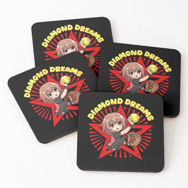 Item preview, Diamond dreams, Chibi girl catching a ball  designed and sold by LWOI.