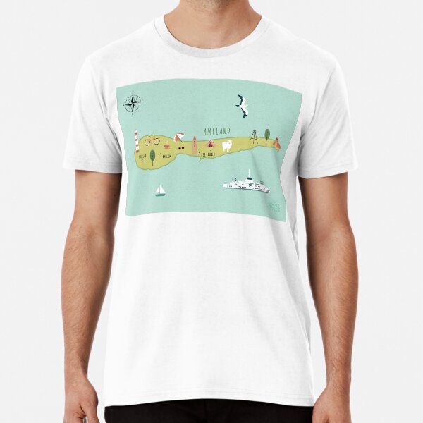 Item preview, Illustrated map of Ameland designed and sold by ymkesinfogr.