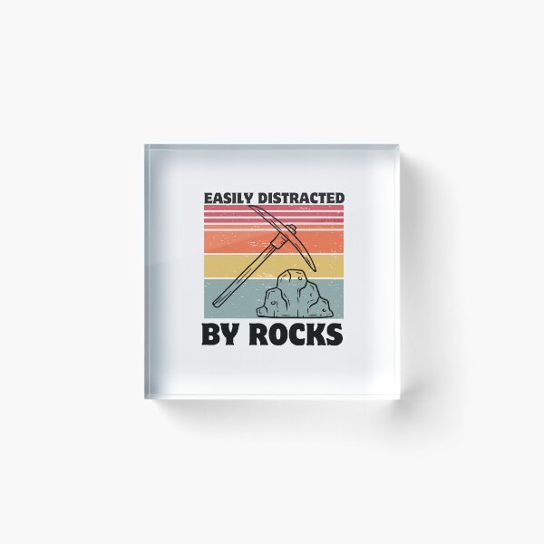 Item preview, Easily distracted by rocks designed and sold by belladesign7.