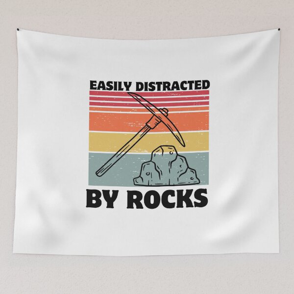 Item preview, Easily distracted by rocks designed and sold by belladesign7.