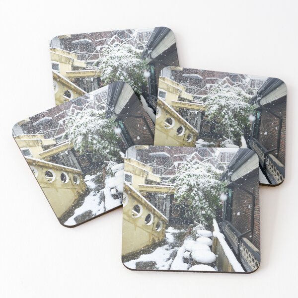 Item preview, Snow-covered trees and Jangdokdae in the front yard designed and sold by suwolstock.