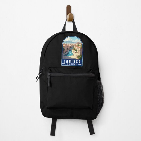 Item preview, Larissa in Greece Retro Art Travel Landscape designed and sold by MaateoDesign.
