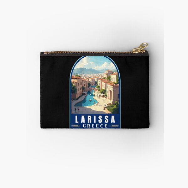 Item preview, Larissa in Greece Retro Art Travel Landscape designed and sold by MaateoDesign.