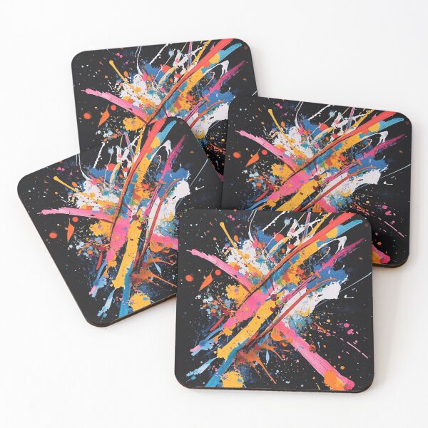 Item preview, Dynamic Abstract Expressionism: A Burst of Color designed and sold by Creet-Design.