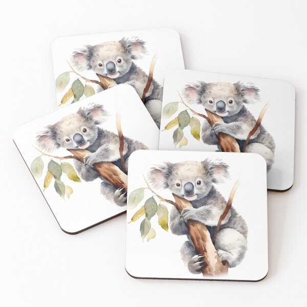 Item preview, Cute koala watercolor painting designed and sold by Happy Shop.