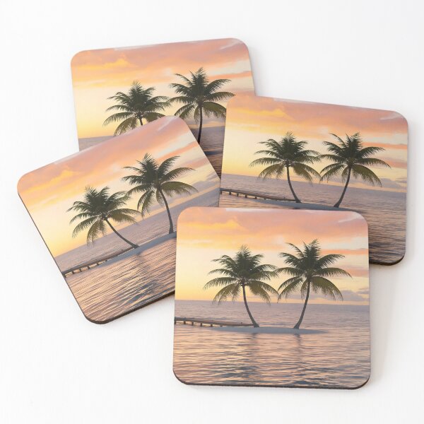 Item preview, palm trees on the island sand 1 designed and sold by AA-designstore.