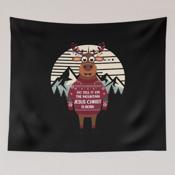Item preview, Christ Go Tell It On The Mountain That Jesus Christ Is Born designed and sold by PosiMCreations.