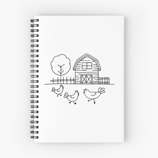 Item preview, Chickens near haystack on a farm designed and sold by rasagamastore.