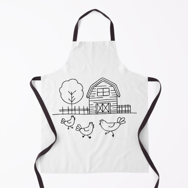 Item preview, Chickens near haystack on a farm designed and sold by rasagamastore.