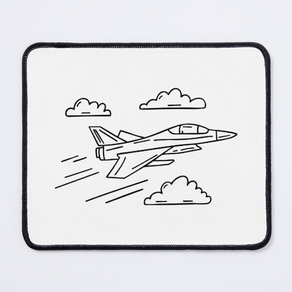 Item preview, Fighter jet trailing smoke through clouds designed and sold by rasagamastore.