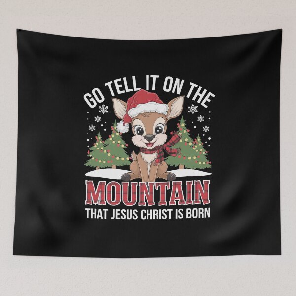 Item preview, Christ Go Tell It On The Mountain That Jesus Christ Is Born designed and sold by PosiMCreations.