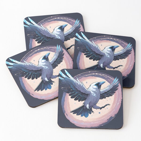 Item preview, White Galaxy Raven in the Stars designed and sold by CreatureZDesign.