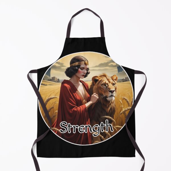 Item preview, Major Arcana Tarot Cards - Strength Powerful Woman with her Pet Lion designed and sold by Pixel Waite.