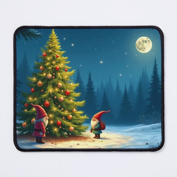 Item preview, enchanting Christmas cards with cute gnomes - Merry Christmas designed and sold by Connys Colorful World.