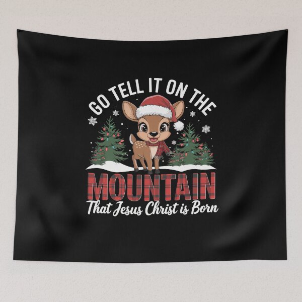 Item preview, Christ Go Tell It On The Mountain That Jesus Christ Is Born designed and sold by PosiMCreations.