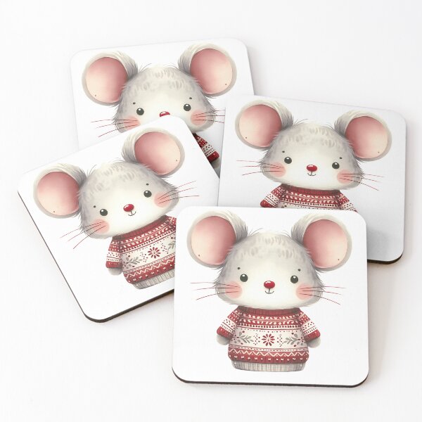 Item preview, A0553 Scandinavian Christmas Mouse – Charming Nordic-Themed Collectible, Perfect Holiday Gift, Festive Decor, Premium Quality Design designed and sold by angieart68.