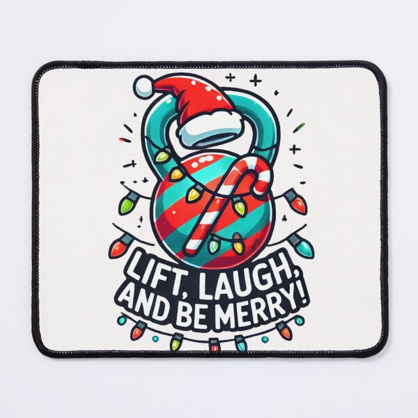 Item preview, Copy of Lift, Laugh, and Be Merry: Festive Kettlebell Christmas Design – Perfect for Fitness Enthusiasts designed and sold by astersgraphics.