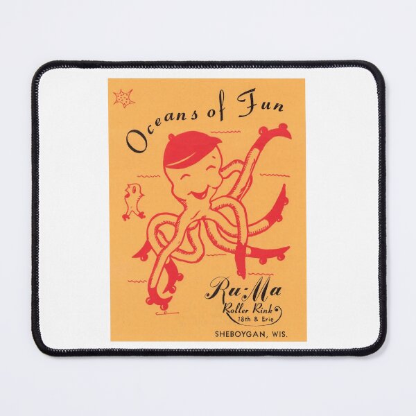 Item preview, Oceans of Fun Ru Ma Roller Rink Sheboygan Wisconsin Roller Skating Rink Sticker Decal Label designed and sold by tislord.