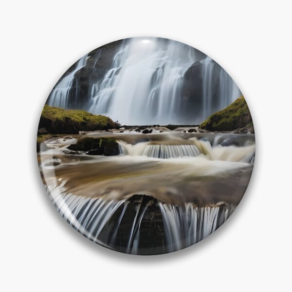 Item preview, waterfall in the green forest or green jungle 9 designed and sold by AA-designstore.