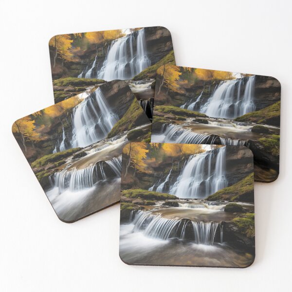 Item preview, waterfall in the green forest or green jungle 9 designed and sold by AA-designstore.