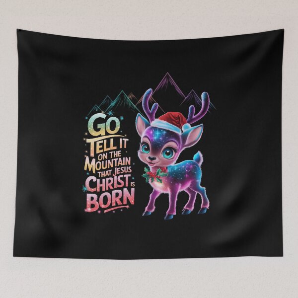 Item preview, Christ Go Tell It On The Mountain That Jesus Christ Is Born designed and sold by PosiMCreations.
