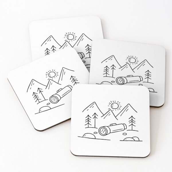 Item preview, Flashlight on rock by hiking trail designed and sold by rasagamastore.