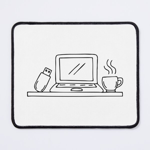 Item preview, Flash drive beside laptop and coffee designed and sold by rasagamastore.