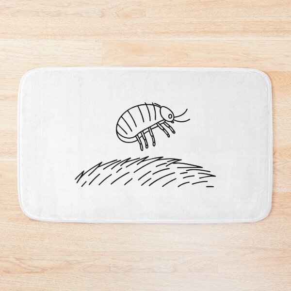 Item preview, Flea jumping off cat’s fur or hair designed and sold by rasagamastore.