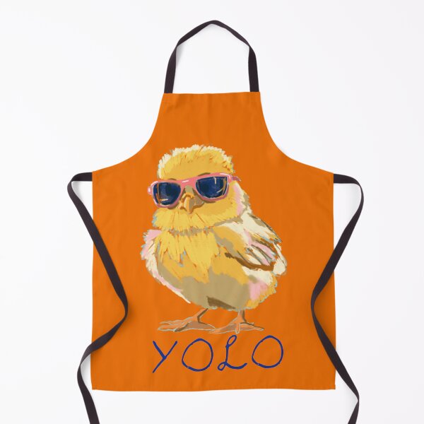 Item preview, YOLO Chick with Glasses – Fun & Carefree Chicken T-Shirt Design designed and sold by Pandositive.
