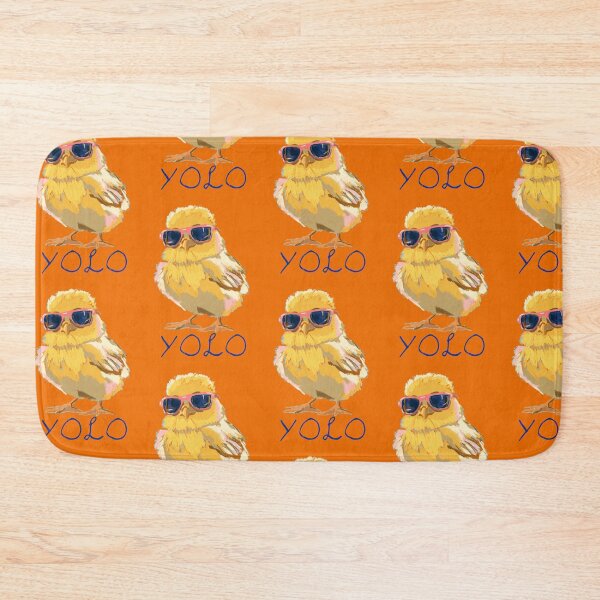 Item preview, YOLO Chick with Glasses – Fun & Carefree Chicken T-Shirt Design designed and sold by Pandositive.