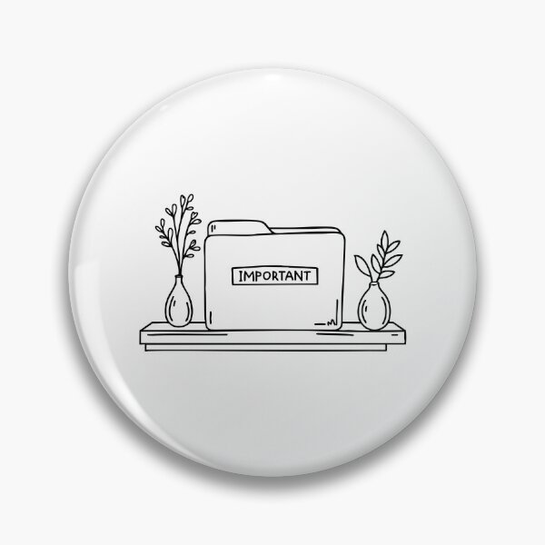 Item preview, Labeled folder and vase on desk designed and sold by rasagamastore.