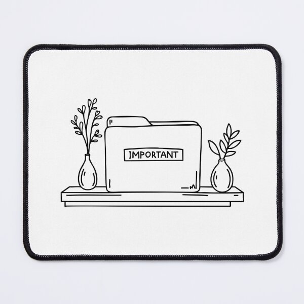 Item preview, Labeled folder and vase on desk designed and sold by rasagamastore.