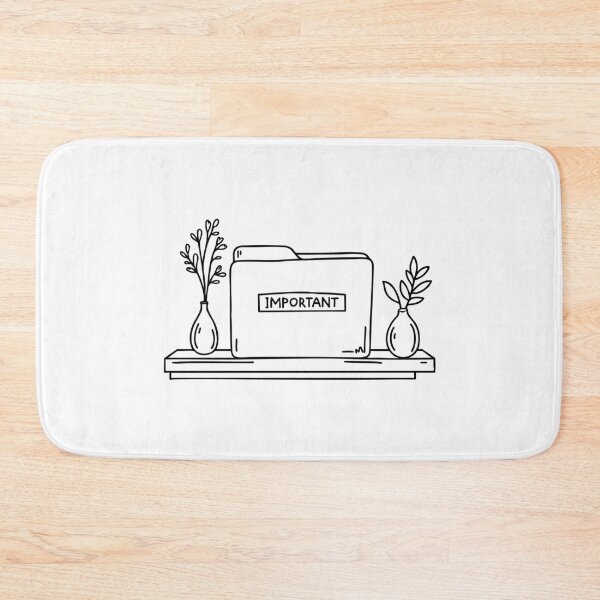 Item preview, Labeled folder and vase on desk designed and sold by rasagamastore.