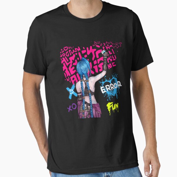 Vista previa del artículo con la obra «Estilo gráfico arcano de Jinx», diseñado y vendido por HaloHop.