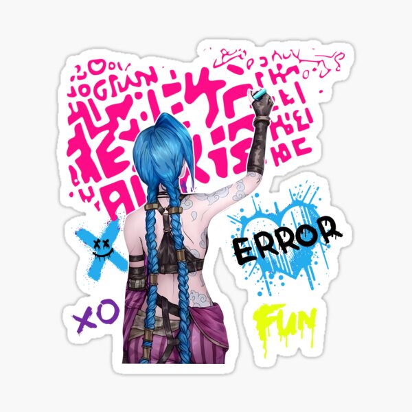 Item preview, Jinx Arcane Graphic Style designed and sold by HaloHop.