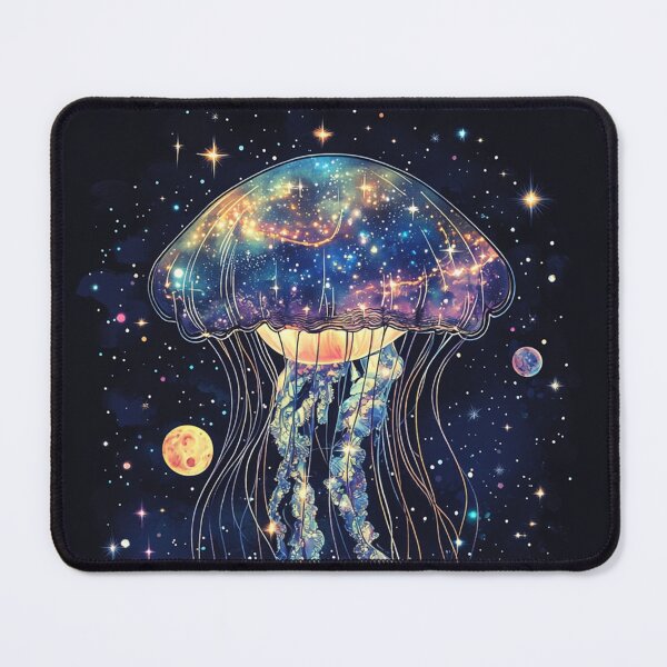 Item preview, Celestial Jellyfish: A Cosmic Tapestry designed and sold by Creet-Design.