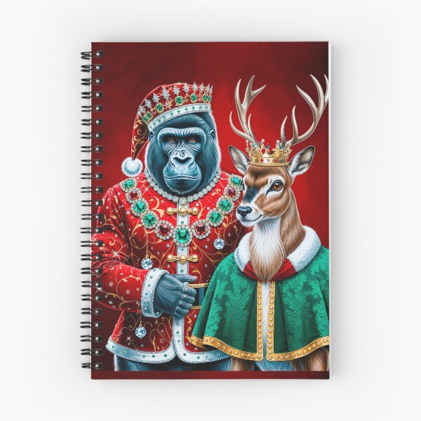 Item preview, Christmas Gorilla with Reindeer designed and sold by LioTou.