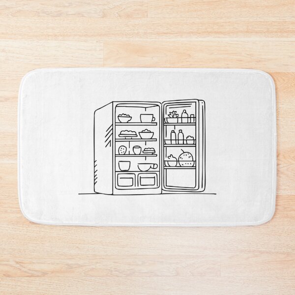 Item preview, Cluttered leftovers in open fridge designed and sold by rasagamastore.