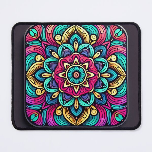 Item preview, Vibrant Geometric Mandala Design designed and sold by Dorudru.